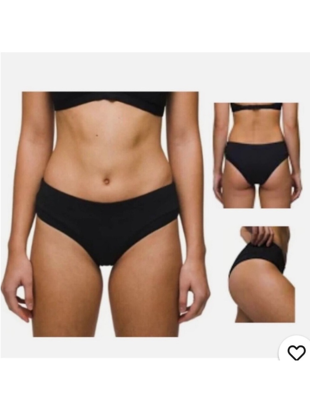 Prana Upswell Bikini Bottoms Black Size XS